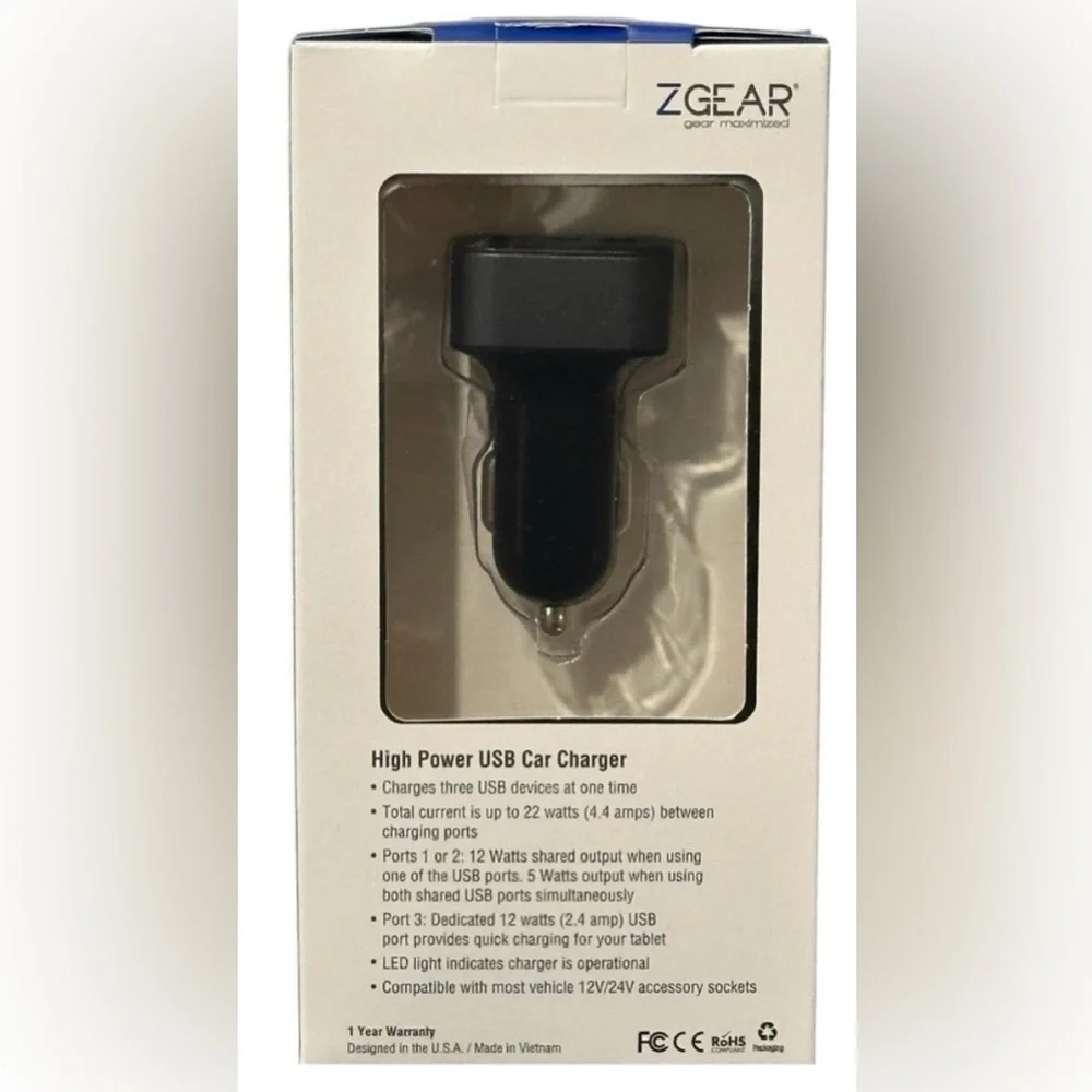 🔥🔥SALE🔥🔥Shear Triple USB Fast Car Charger
